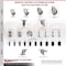 Service Caster 5 Inch 316SS Gray Polyurethane Swivel 1-1/4 Inch Expanding Stem Caster Set SCC SCC-SS316EX20S514-PPUB-114-4 - alternate 1